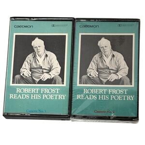 Robert Frost Reads his Poetry Cassette Tapes Set No 1 & 2 Rare One Sealed
